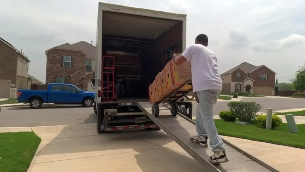 Loading the moving truck